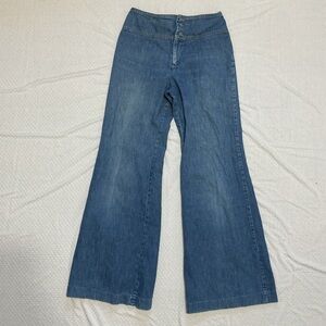 Vintage Levi's Jeans 70s Big E Orange Tab Bell Bottoms Flare Wide Leg 29 28 27